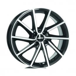 Alutec Singa 7.5x18 PCD5x108 ET55 Dia63.4 Diamond Black Front Polished