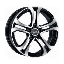 MAK Stuttgart 7.5x17 PCD5x112 ET45 Dia66.6 Black Mirror