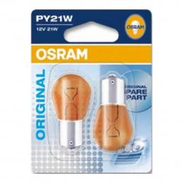 Лампа OSRAM 7507-02B PY21W 21W BAU15s OSRAM ORIGINAL LINE ( блистер) (2шт.)