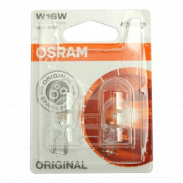 Лампа OSRAM 921-02B 12V 16W W2.1x9.5d (блистер 2шт.)