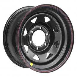 Off-Road Wheels Диск усиленный стальной черный (треугольник мелкий) 8x16 PCD6x139.7 ET10 DIA 110  Черный